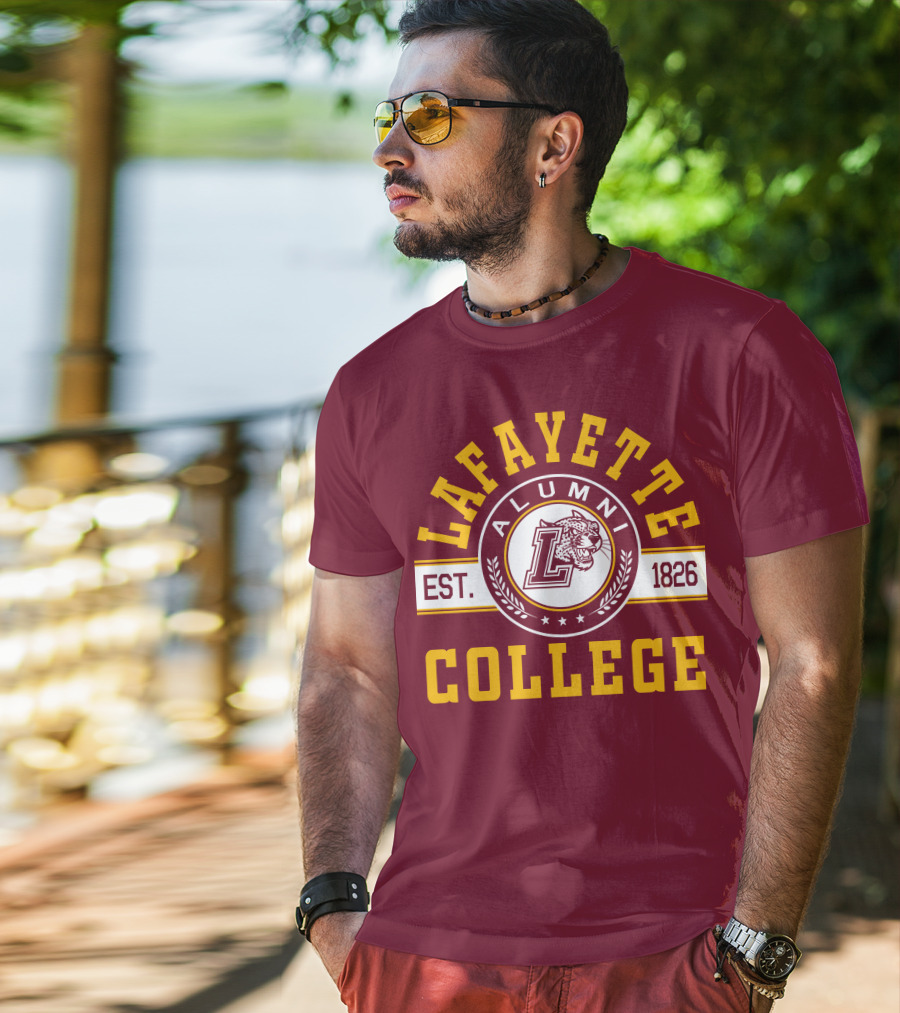 Lafayette College Alumni Est. 1826 Leopard T-Shirt