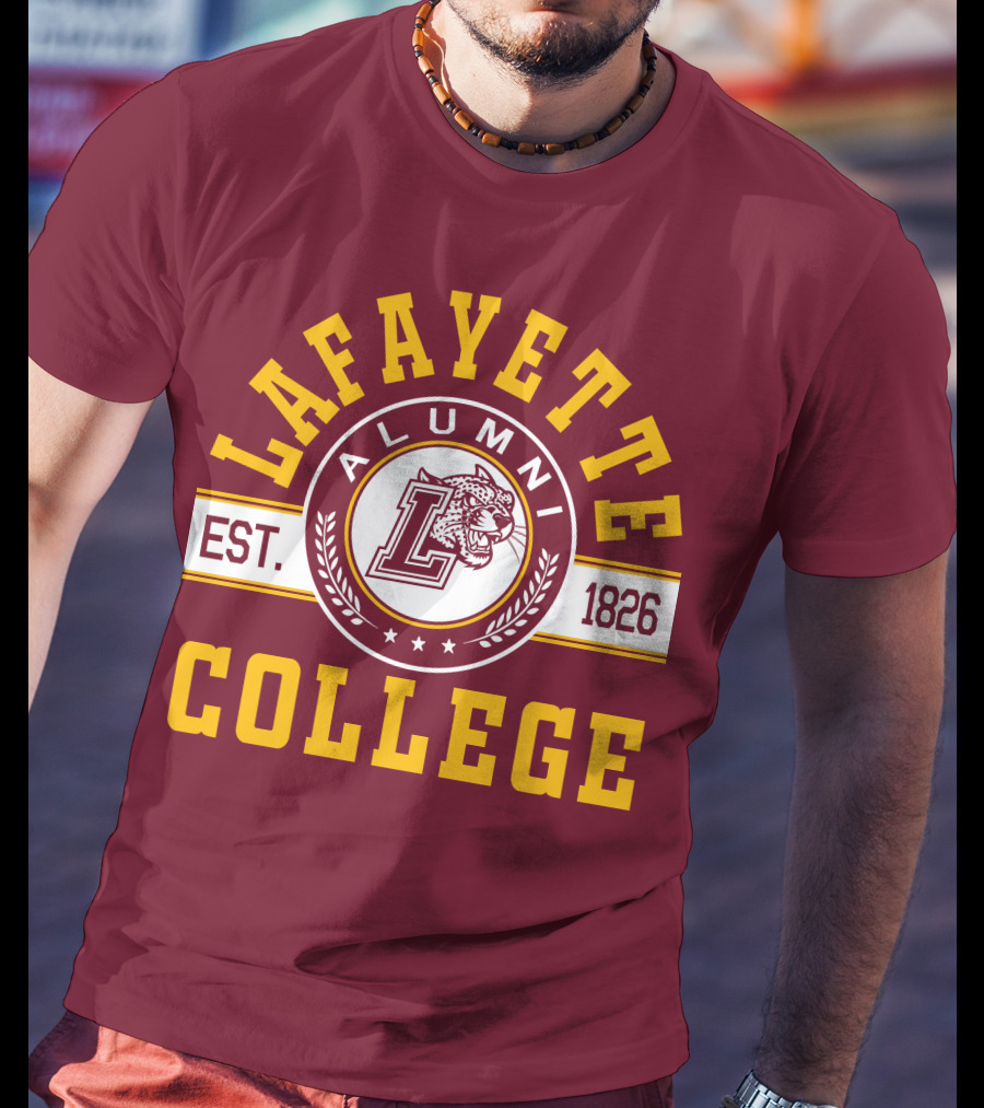 Lafayette College Alumni Est. 1826 Leopard T-Shirt