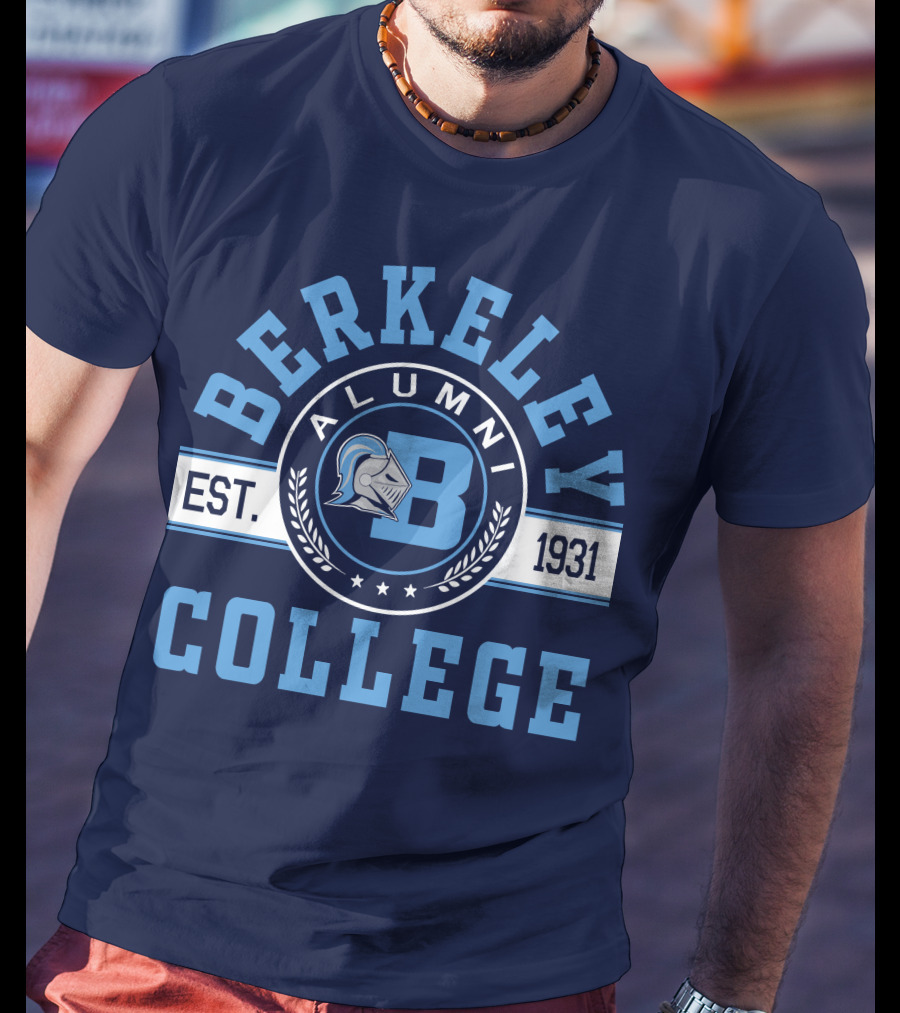 Berkeley College Alumni Est. 1931 Knight Logo B T-Shirt