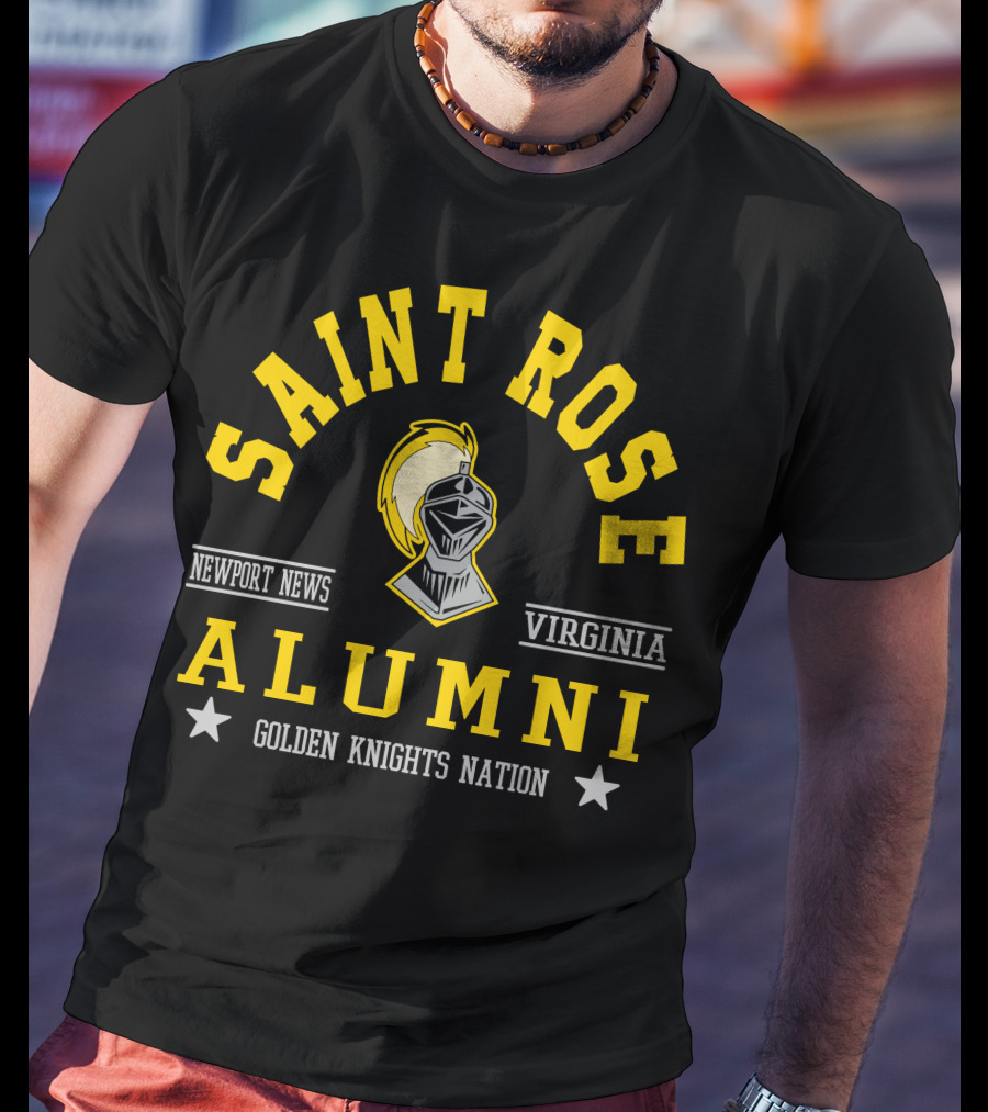 Saint Rose Alumni Newport News Virginia Golden Knights Nation T-Shirt