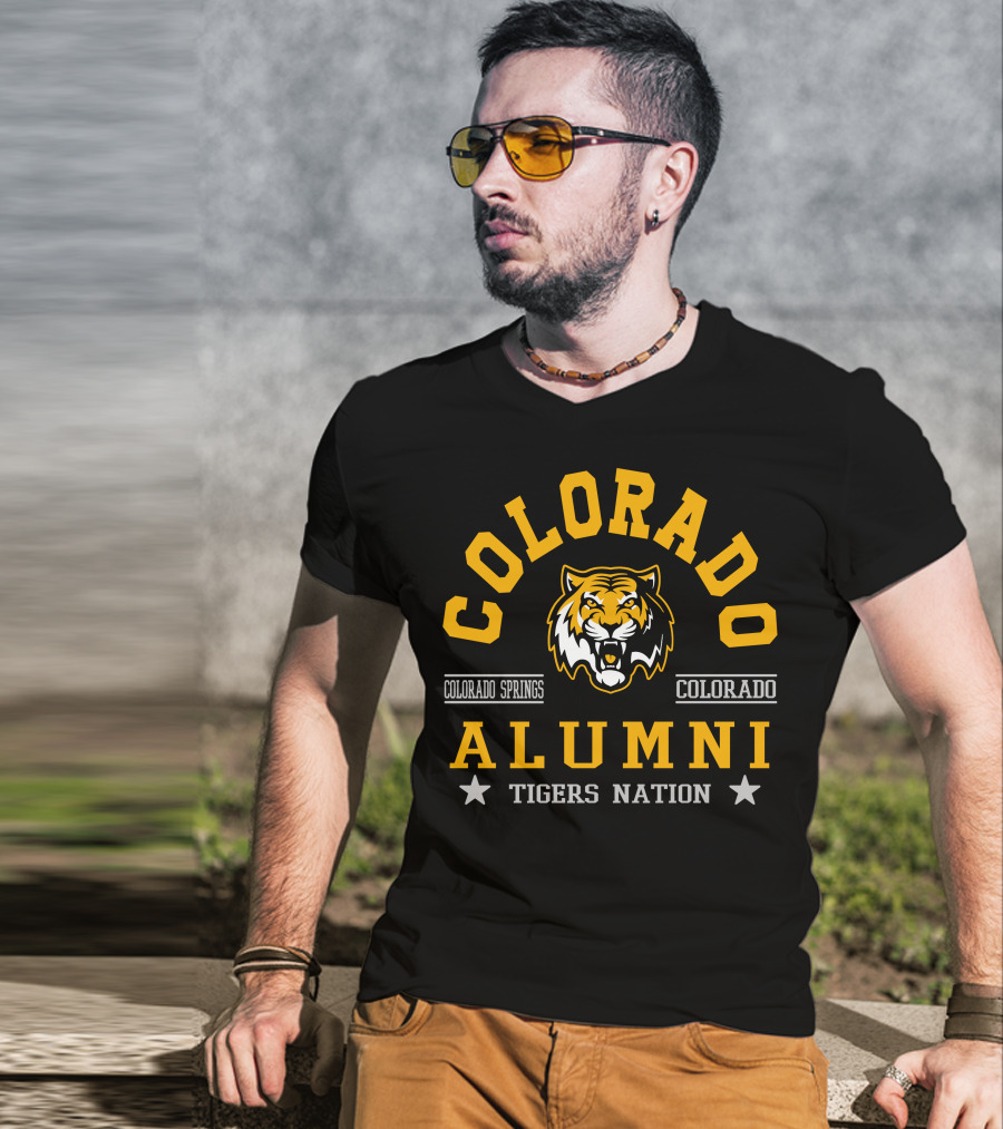 Colorado Springs Colorado Alumni Tigers Nation T-Shirt