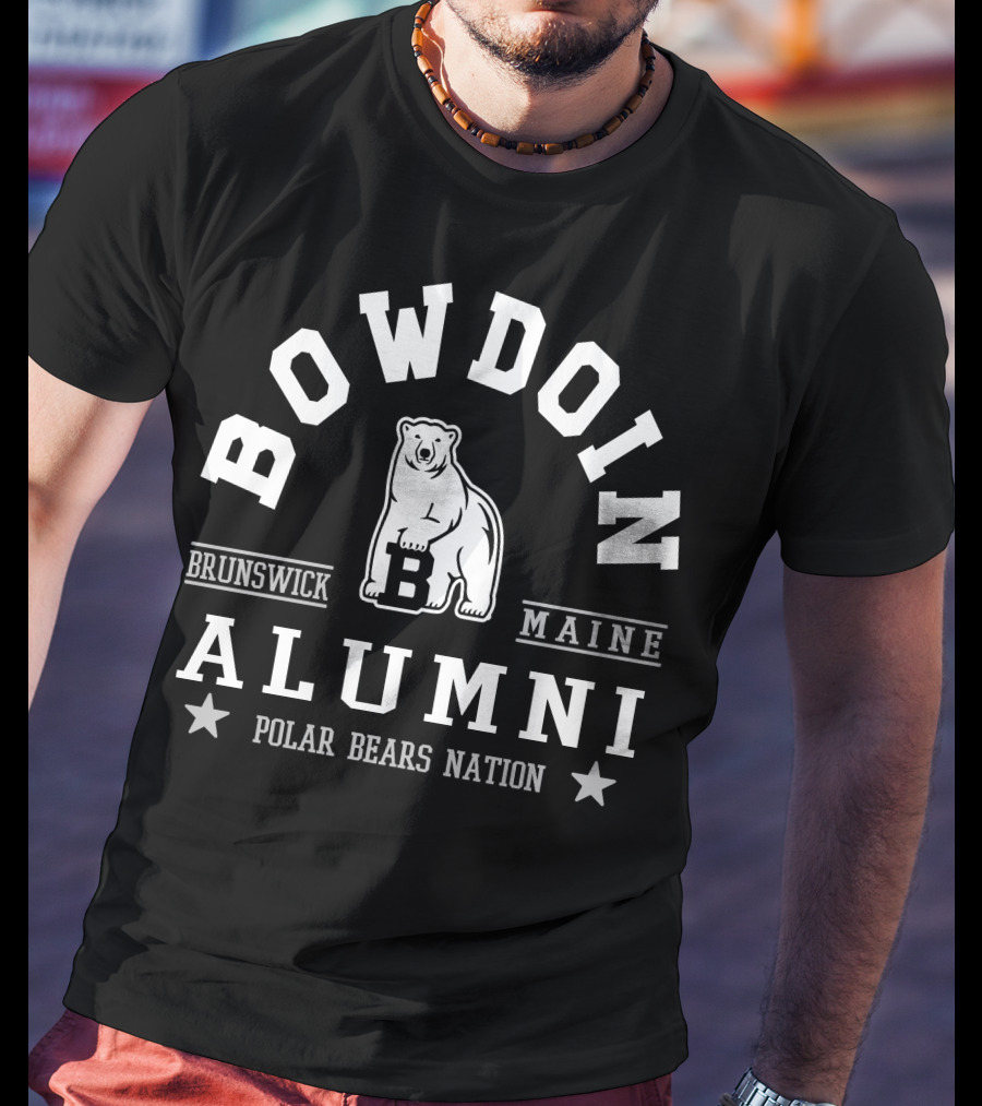 Bowdoin College Brunswick Maine Alumni Polar Bears Nation T-Shirt