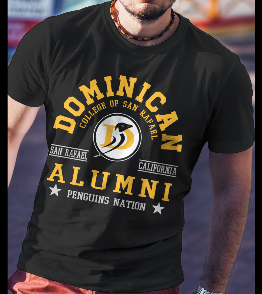 Dominican College Of San Rafael Alumni Penguins Nation California T-Shirt