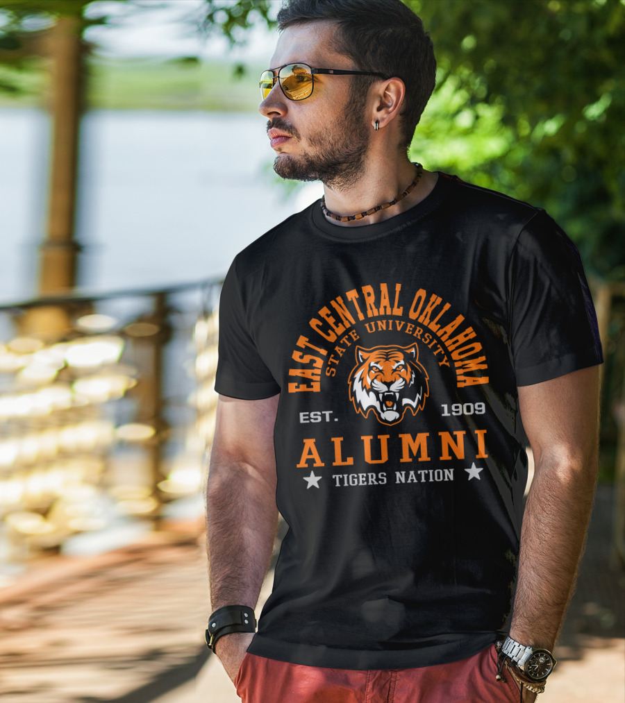 East Central Oklahoma State University Alumni Tigers Nation Est. 1909 T-Shirt