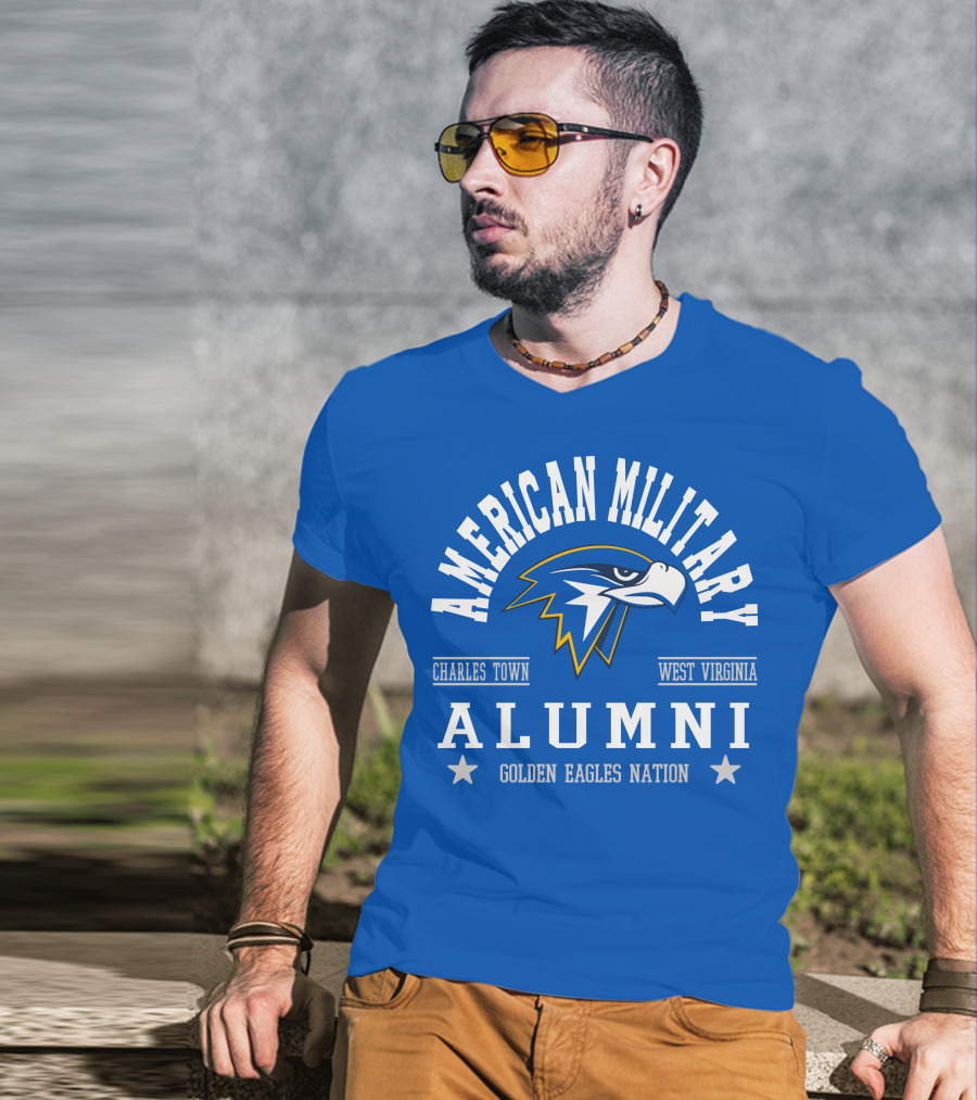 American Military Alumni Golden Eagles Nation Charles Town West Virginia T-Shirt