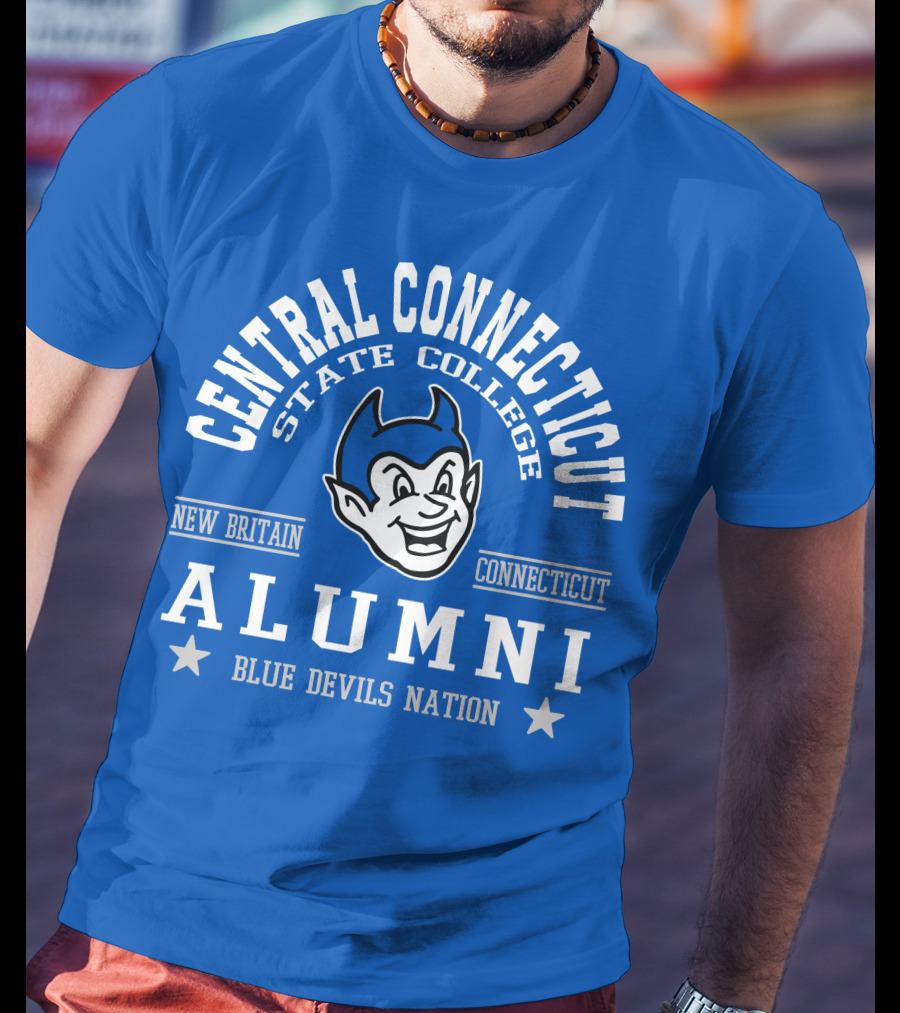Central Connecticut State College Alumni Blue Devils Nation New Britain Connecticut T-Shirt