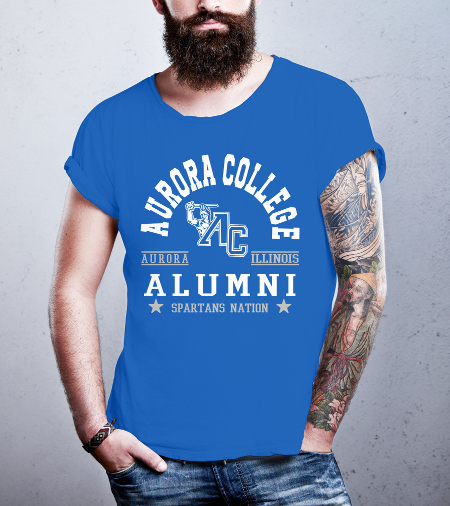 Aurora College Alumni Spartans Nation Aurora Illinois T-Shirt