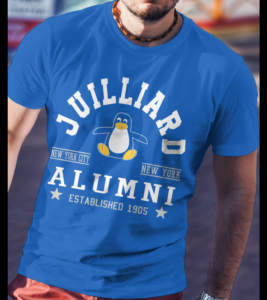 Juilliard Alumni New York City Penguin Established 1905 T-Shirt