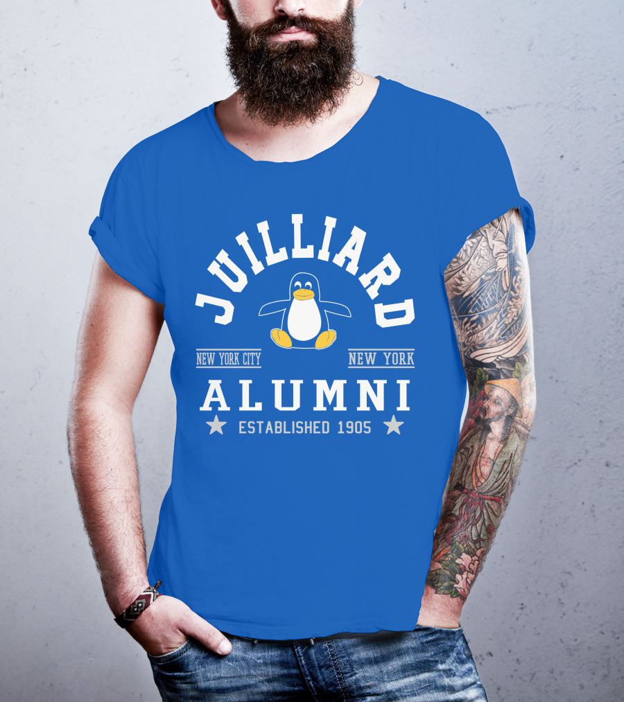 Juilliard Alumni New York City Penguin Established 1905 T-Shirt