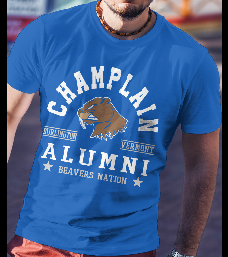 Champlain College Burlington Vermont Alumni Beavers Nation T-Shirt