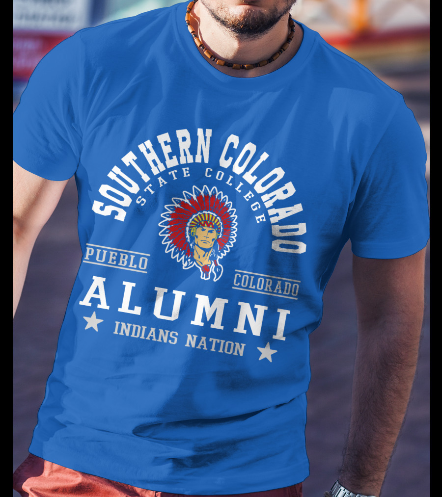 Southern Colorado State College Pueblo Colorado Alumni Indians Nation T-Shirt