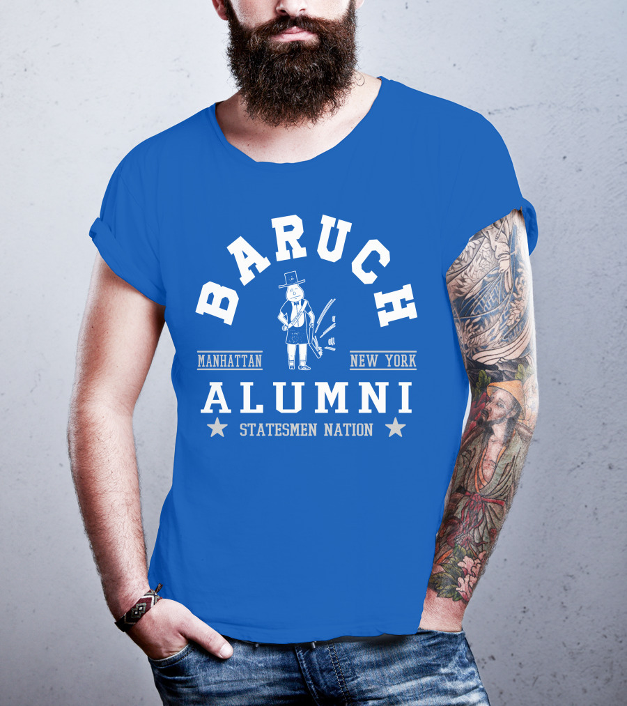 Baruch College Alumni Statesmen Nation Manhattan New York T-Shirt