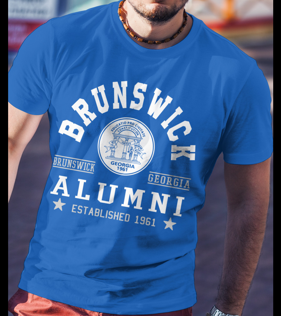 Brunswick Georgia Alumni Established 1961 Collegiate Pride T-Shirt