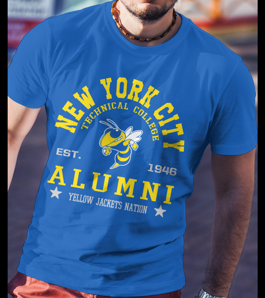 New York City Technical College Alumni Est. 1946 Yellow Jackets Nation T-Shirt