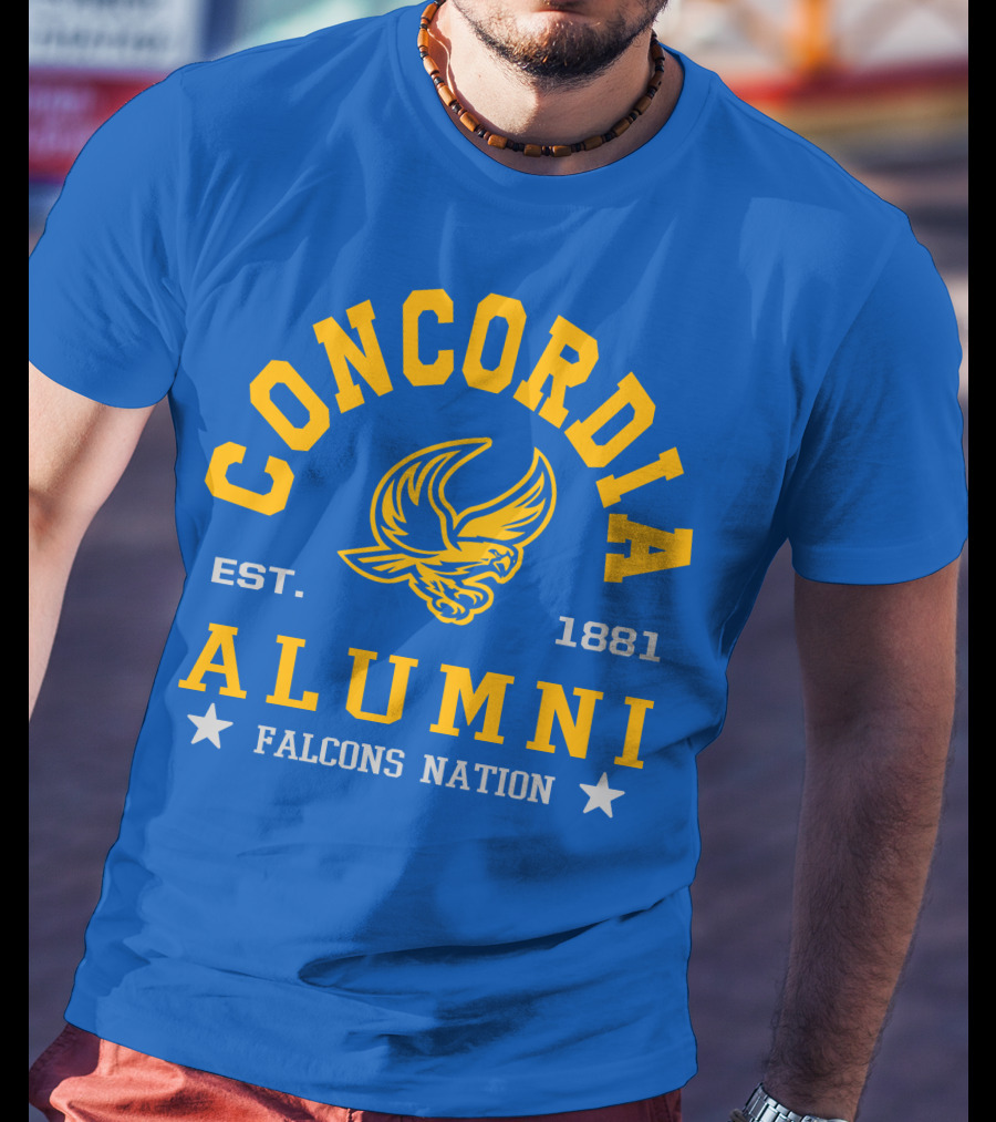 Concordia Alumni Falcons Nation Est. 1881 T-Shirt