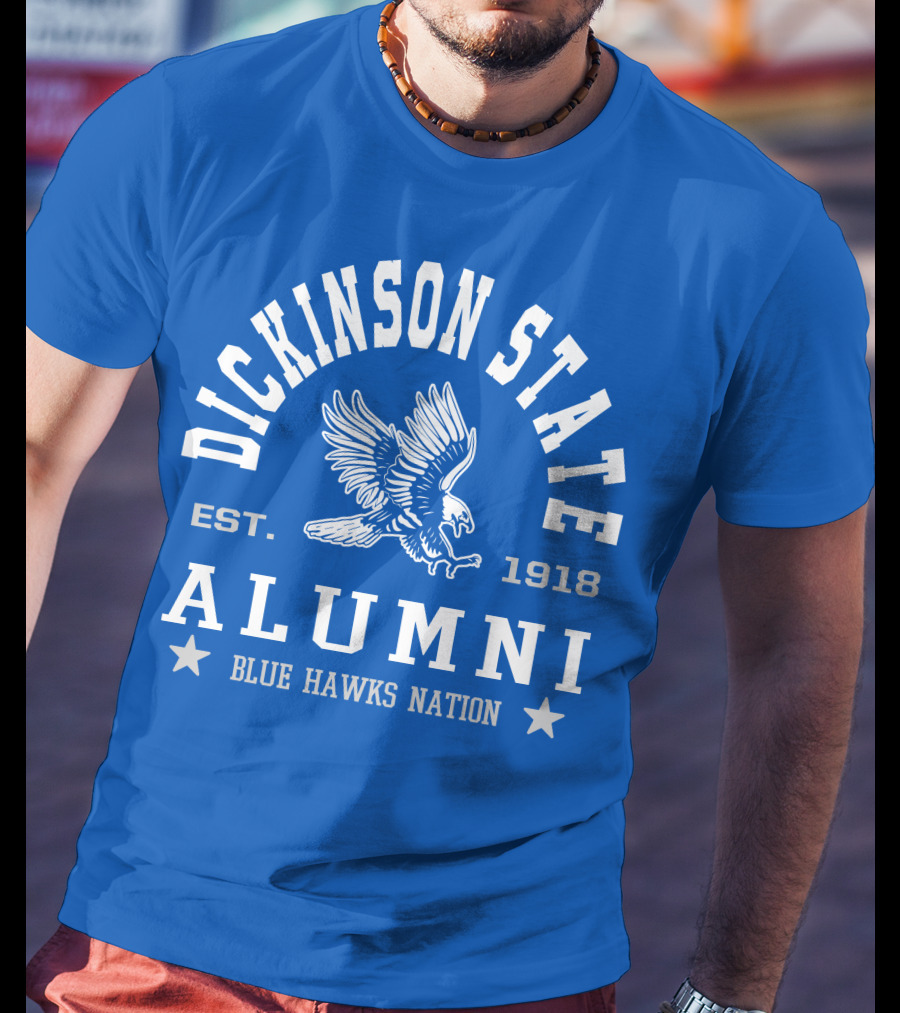 Dickinson State Alumni Blue Hawks Nation Est. 1918 T-Shirt
