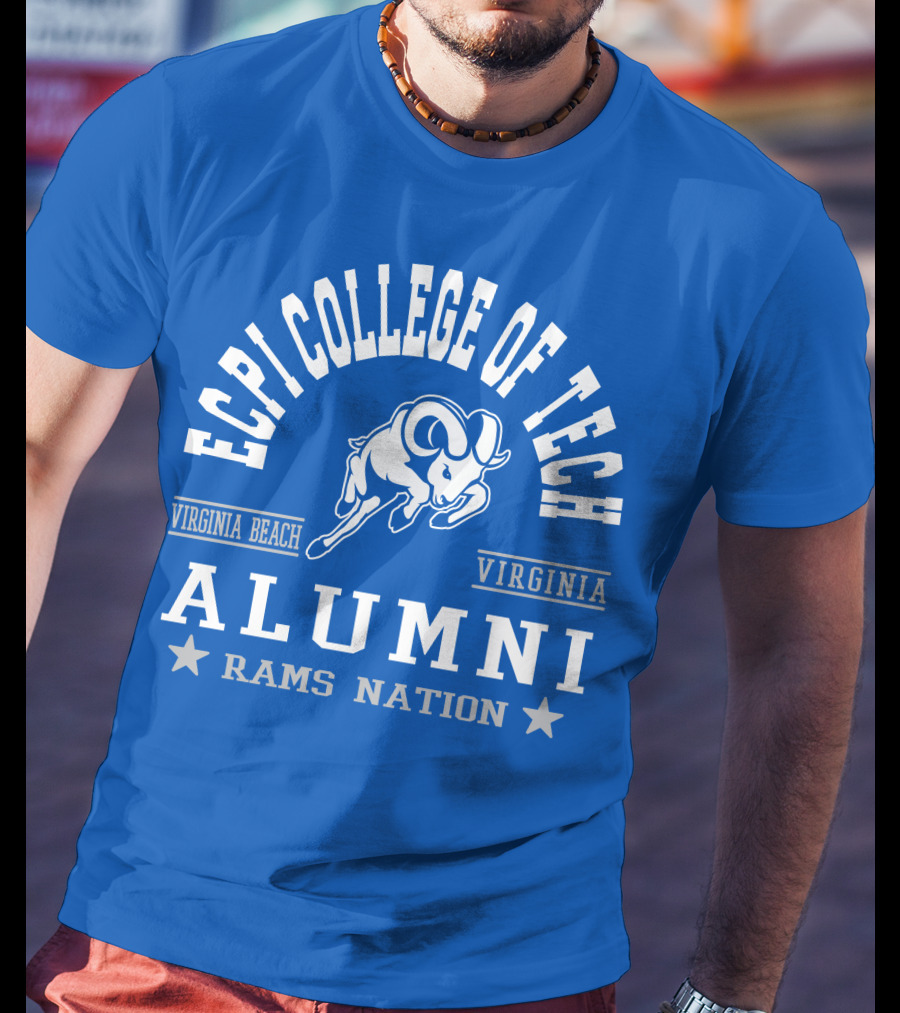 ECPI College Of Tech Alumni Virginia Beach Rams Nation T-Shirt
