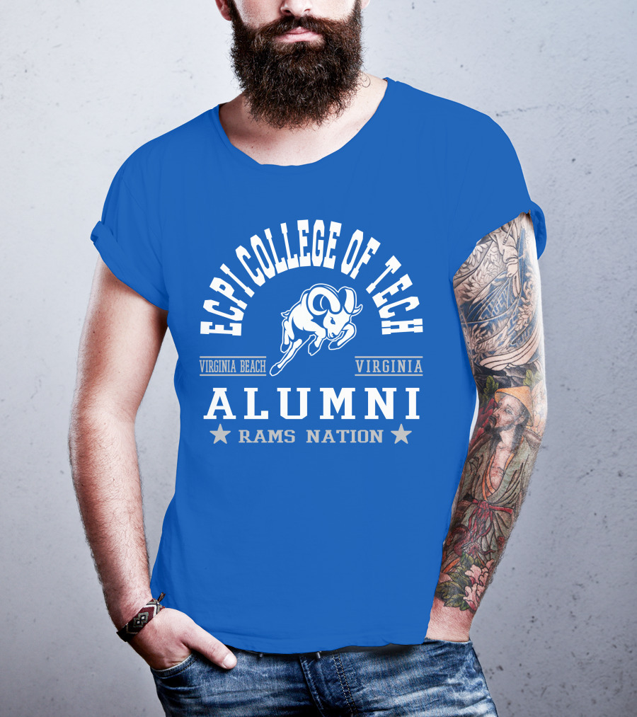 ECPI College Of Tech Alumni Virginia Beach Rams Nation T-Shirt