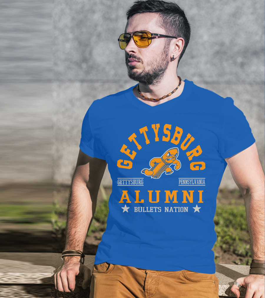 Gettysburg Pennsylvania Alumni Bullets Nation T-Shirt