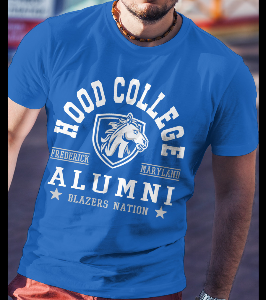 Hood College Alumni Blazers Nation Frederick Maryland Horse T-Shirt