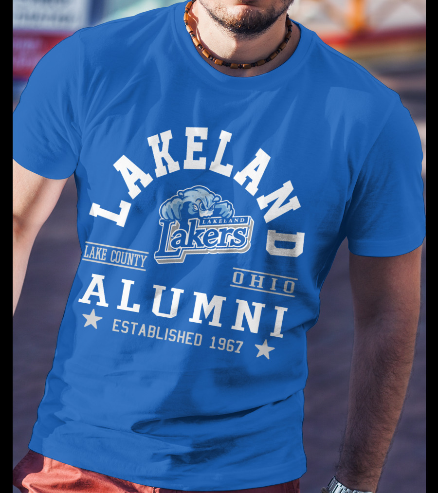Lakeland Lakers Alumni Lake County Ohio Established 1967 T-Shirt