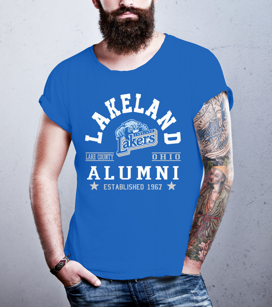 Lakeland Lakers Alumni Lake County Ohio Established 1967 T-Shirt