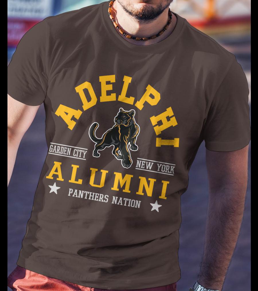 Adelphi Alumni Garden City New York Panthers Nation T-Shirt
