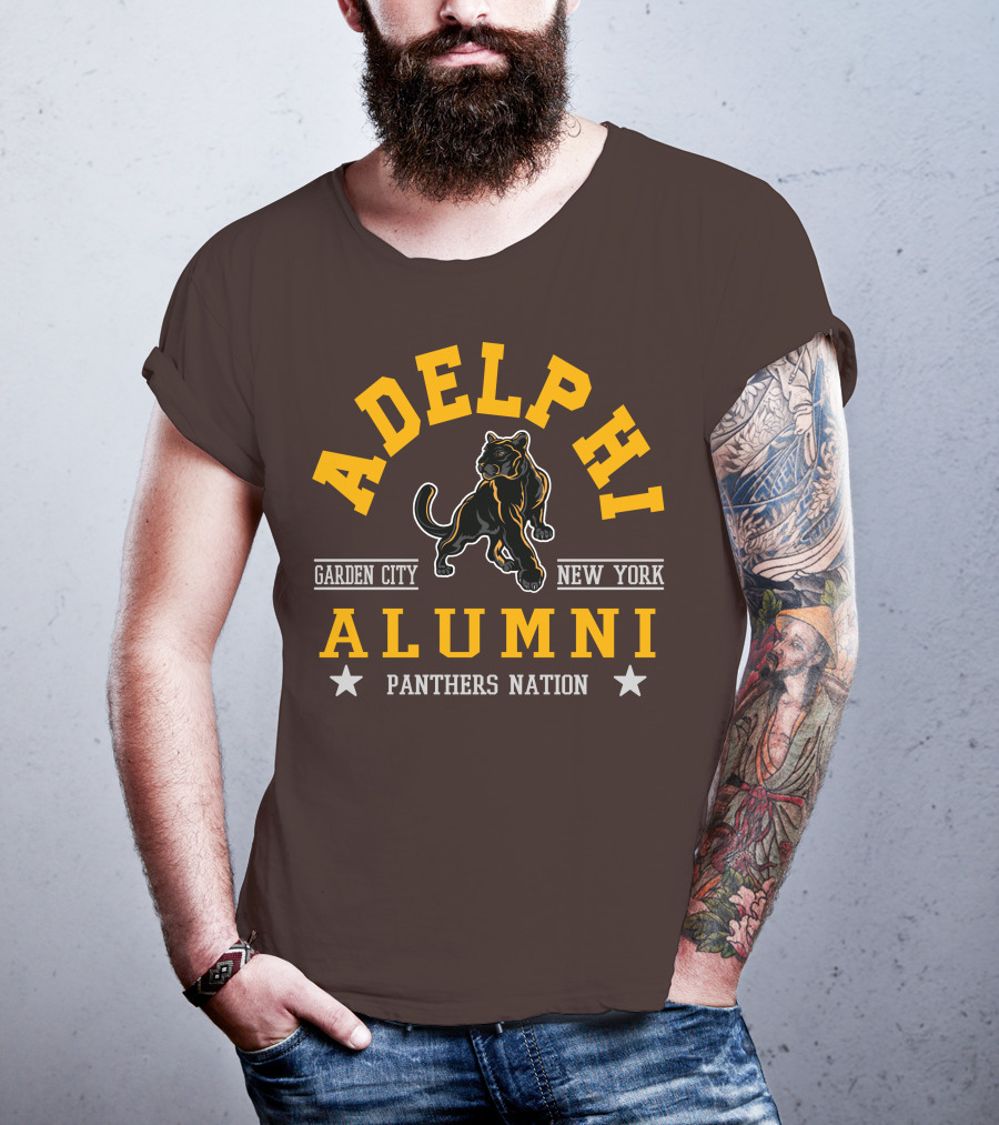 Adelphi Alumni Garden City New York Panthers Nation T-Shirt
