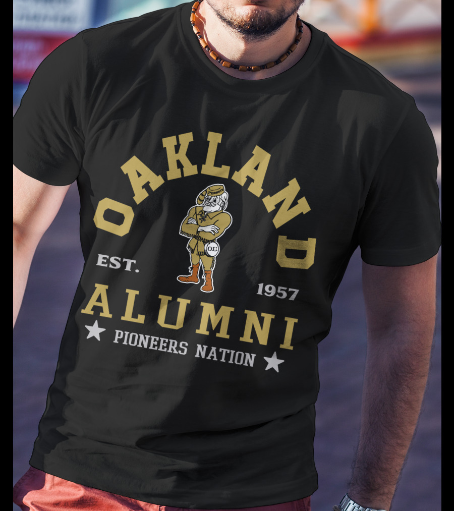 Oakland Alumni Pioneers Nation Est. 1957 T-Shirt