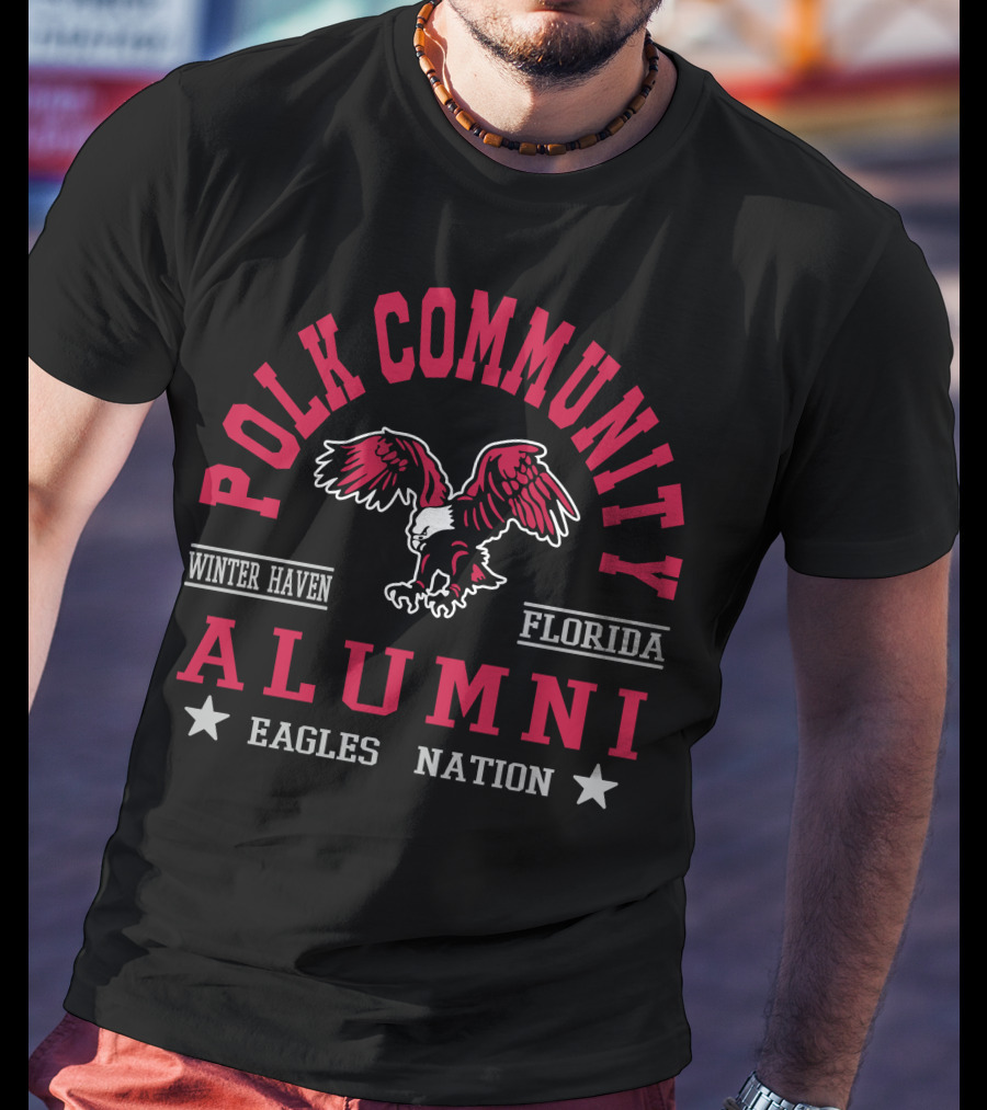 Polk Community Winter Haven Florida Alumni Eagles Nation T-Shirt