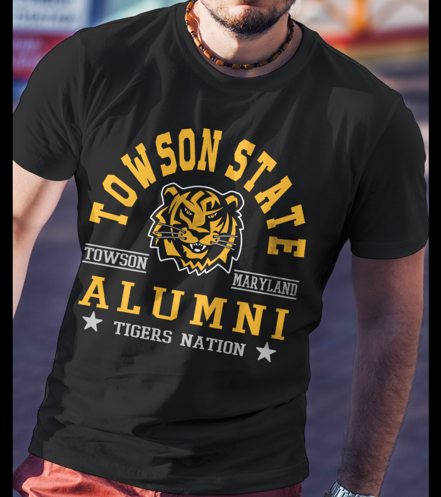 Towson State Maryland Alumni Tigers Nation T-Shirt