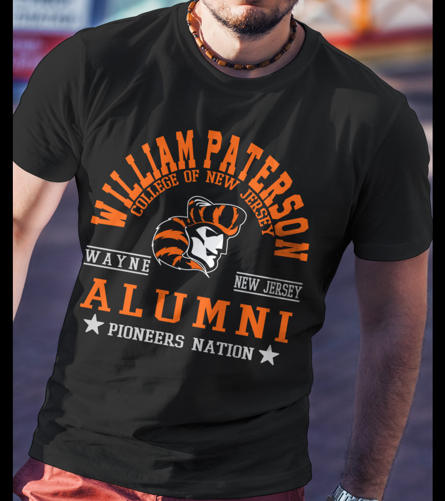 William Paterson College Of New Jersey Alumni Wayne Pioneers Nation T-Shirt