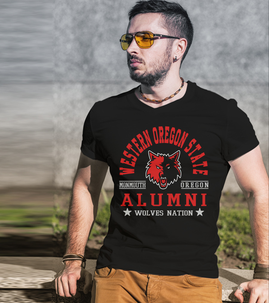 Western Oregon State Alumni Monmouth Oregon Wolves Nation T-Shirt