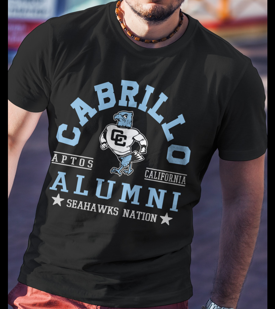 Cabrillo College Alumni Seahawks Nation Aptos California T-Shirt