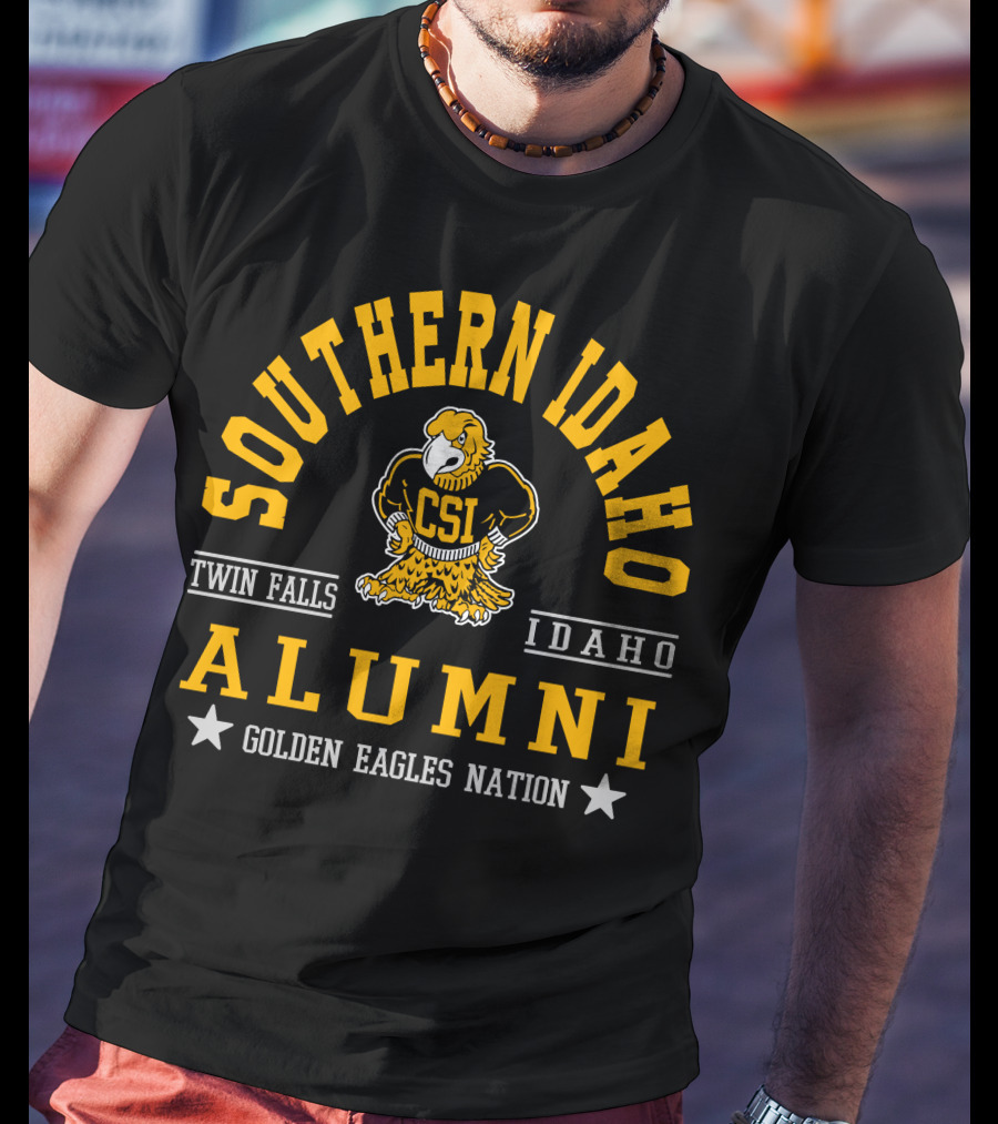 Southern Idaho Alumni CSI Golden Eagles Nation Twin Falls Idaho T-Shirt