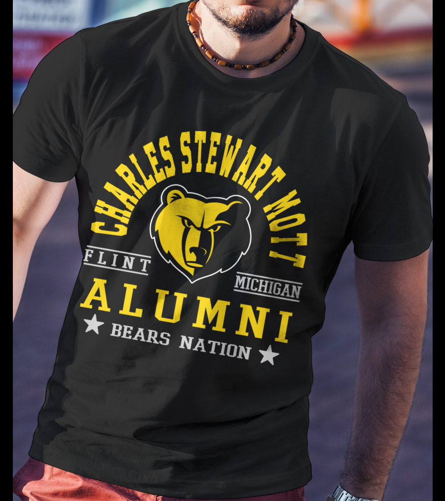 Charles Stewart Mott Flint Michigan Alumni Bears Nation T-Shirt