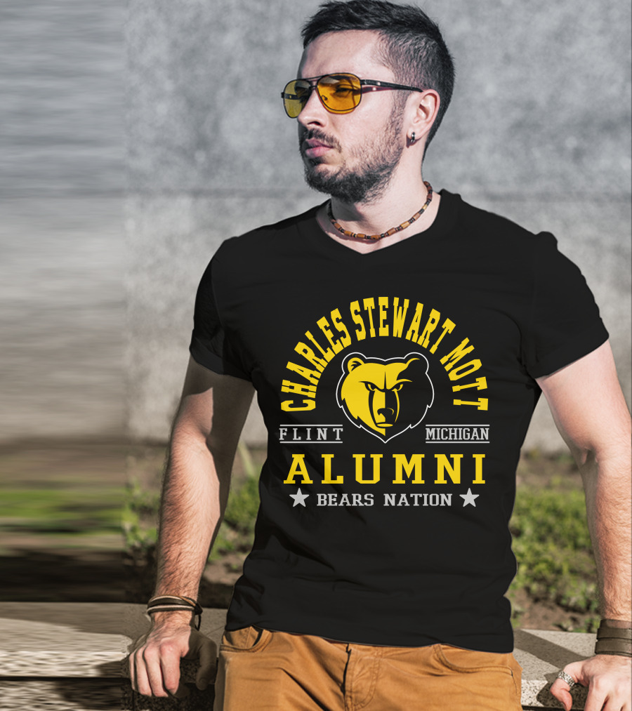 Charles Stewart Mott Flint Michigan Alumni Bears Nation T-Shirt