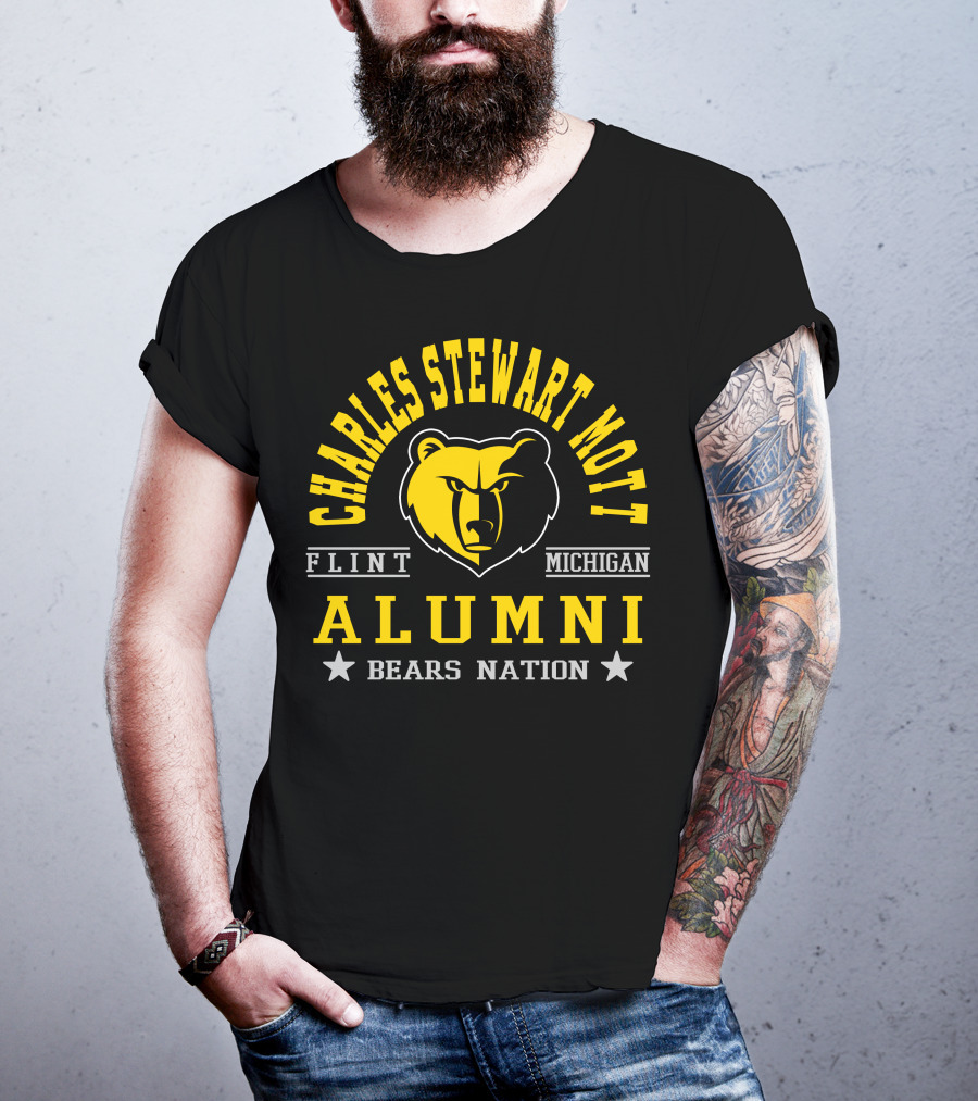 Charles Stewart Mott Flint Michigan Alumni Bears Nation T-Shirt