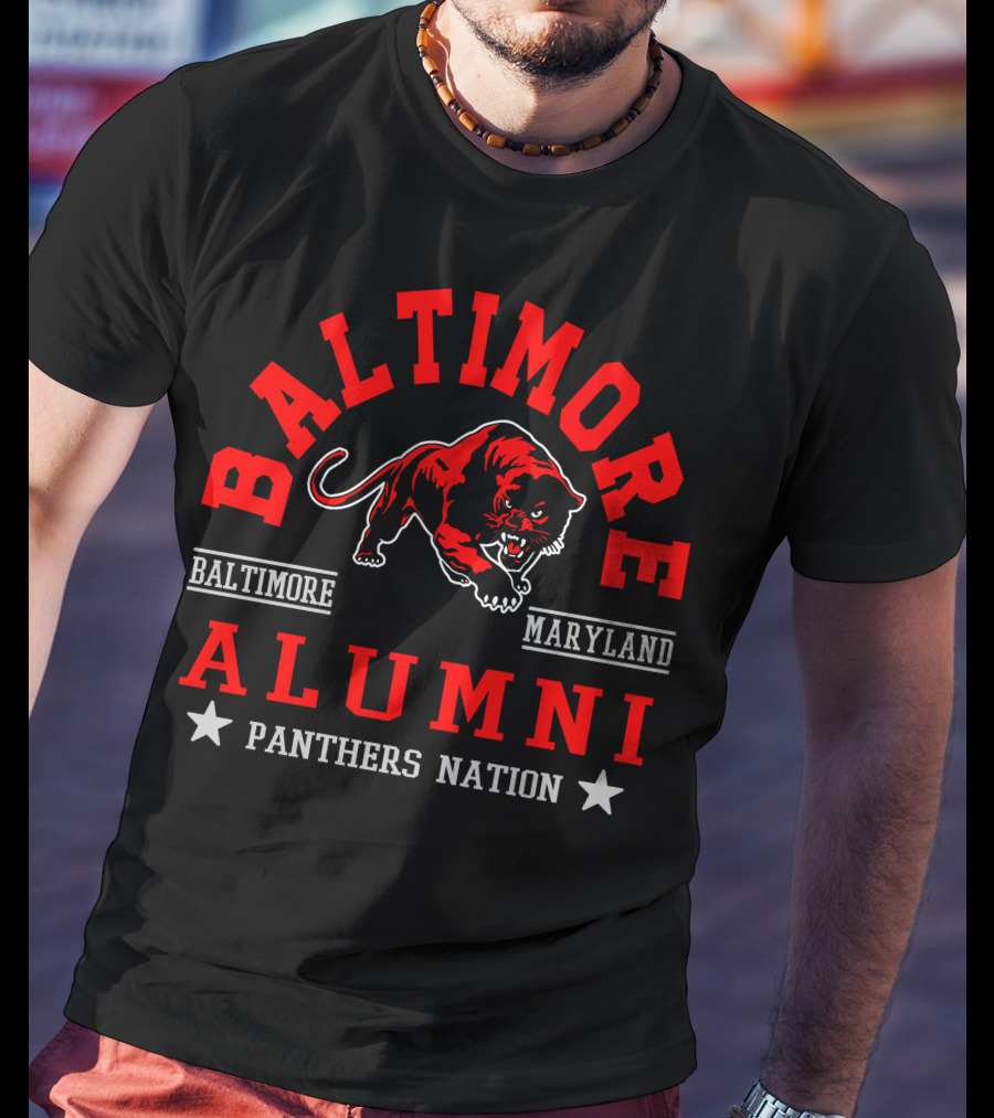 Baltimore Maryland Alumni Panthers Nation T-Shirt