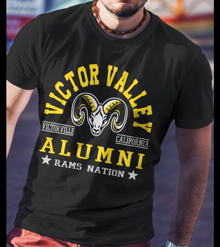 Victor Valley Alumni Victorville California Rams Nation T-Shirt