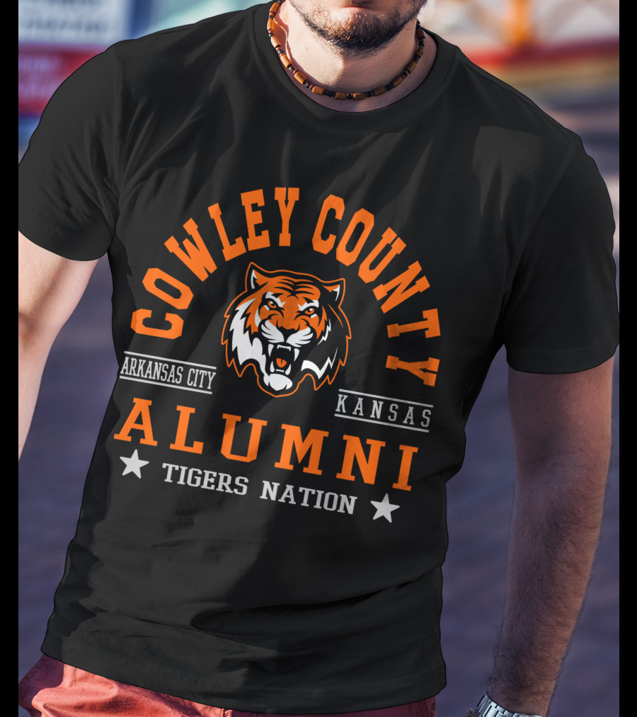 Cowley County Alumni Arkansas City Kansas Tigers Nation T-Shirt