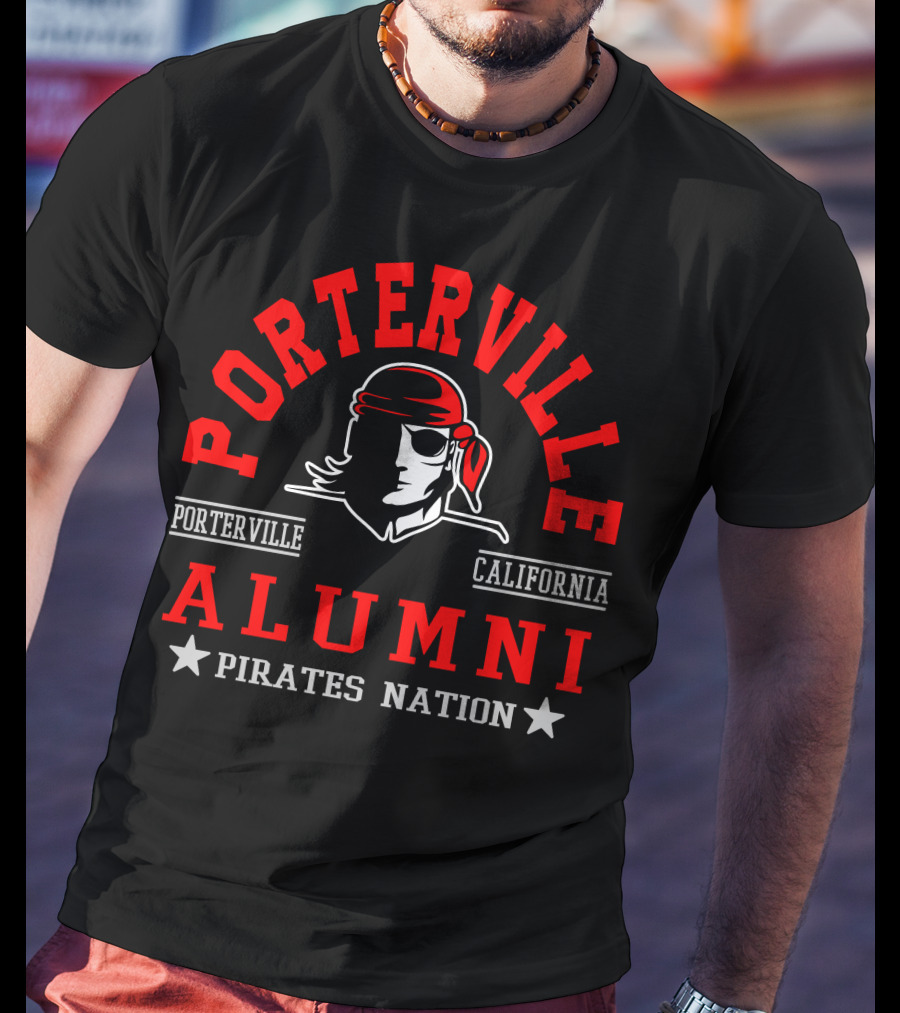 Porterville California Alumni Pirates Nation T-Shirt