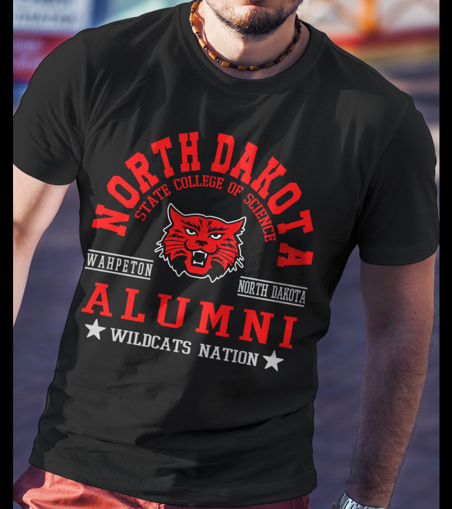 North Dakota State College Of Science Alumni Wildcats Nation Wahpeton North Dakota T-Shirt