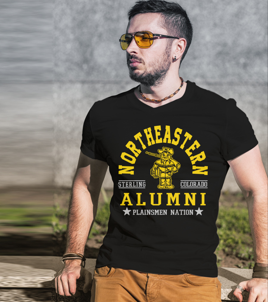 Northeastern Sterling Colorado Alumni Plainsmen Nation T-Shirt