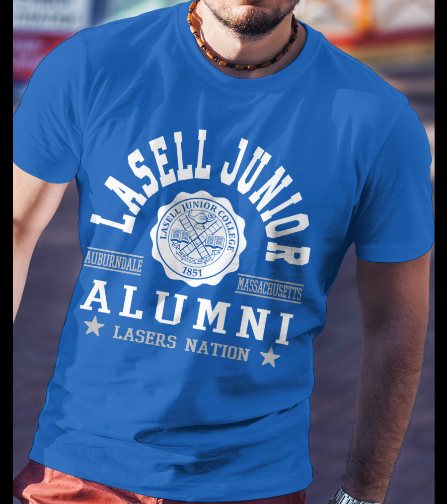 Lasell Junior College Auburndale Massachusetts Alumni Lasers Nation 1851 T-Shirt