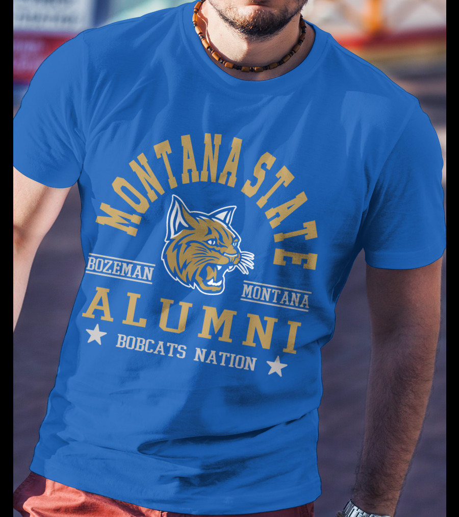 Montana State Alumni Bozeman Montana Bobcats Nation T-Shirt