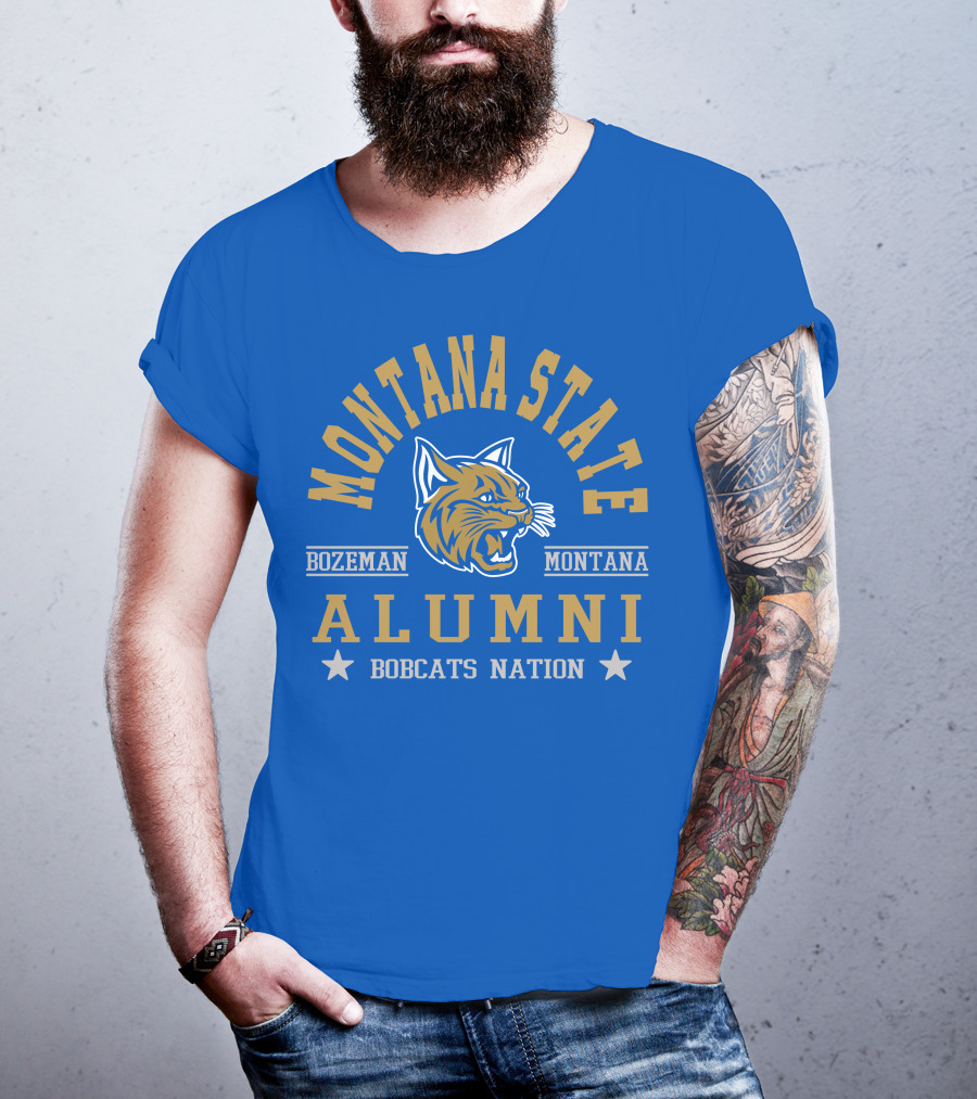Montana State Alumni Bozeman Montana Bobcats Nation T-Shirt