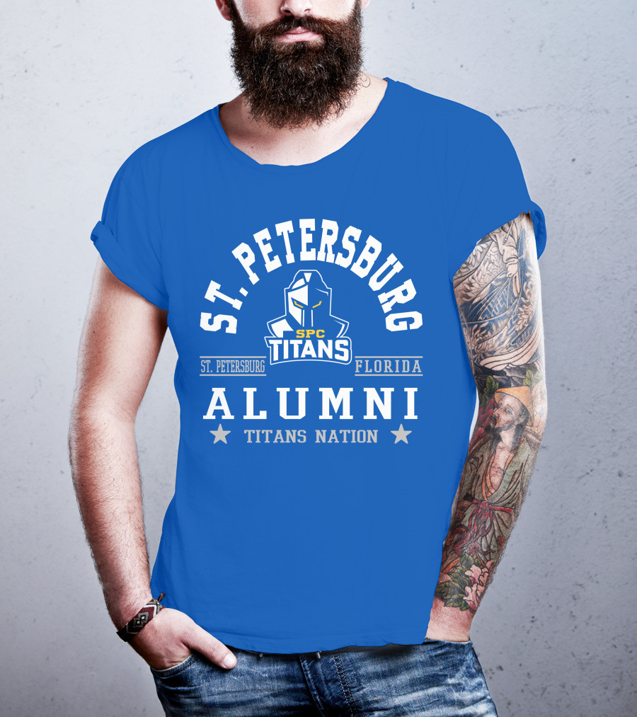 St Petersburg Florida SPC Titans Alumni Nation T-Shirt