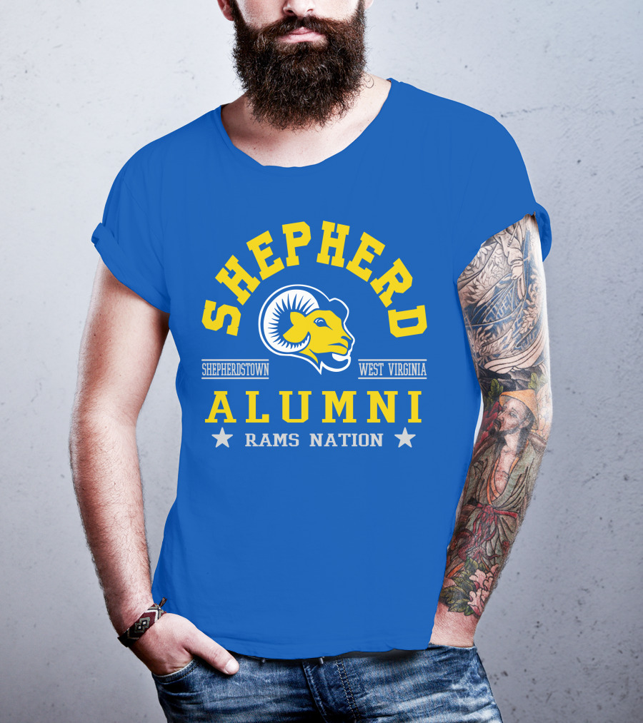Shepherd Alumni Shepherdstown West Virginia Rams Nation T-Shirt