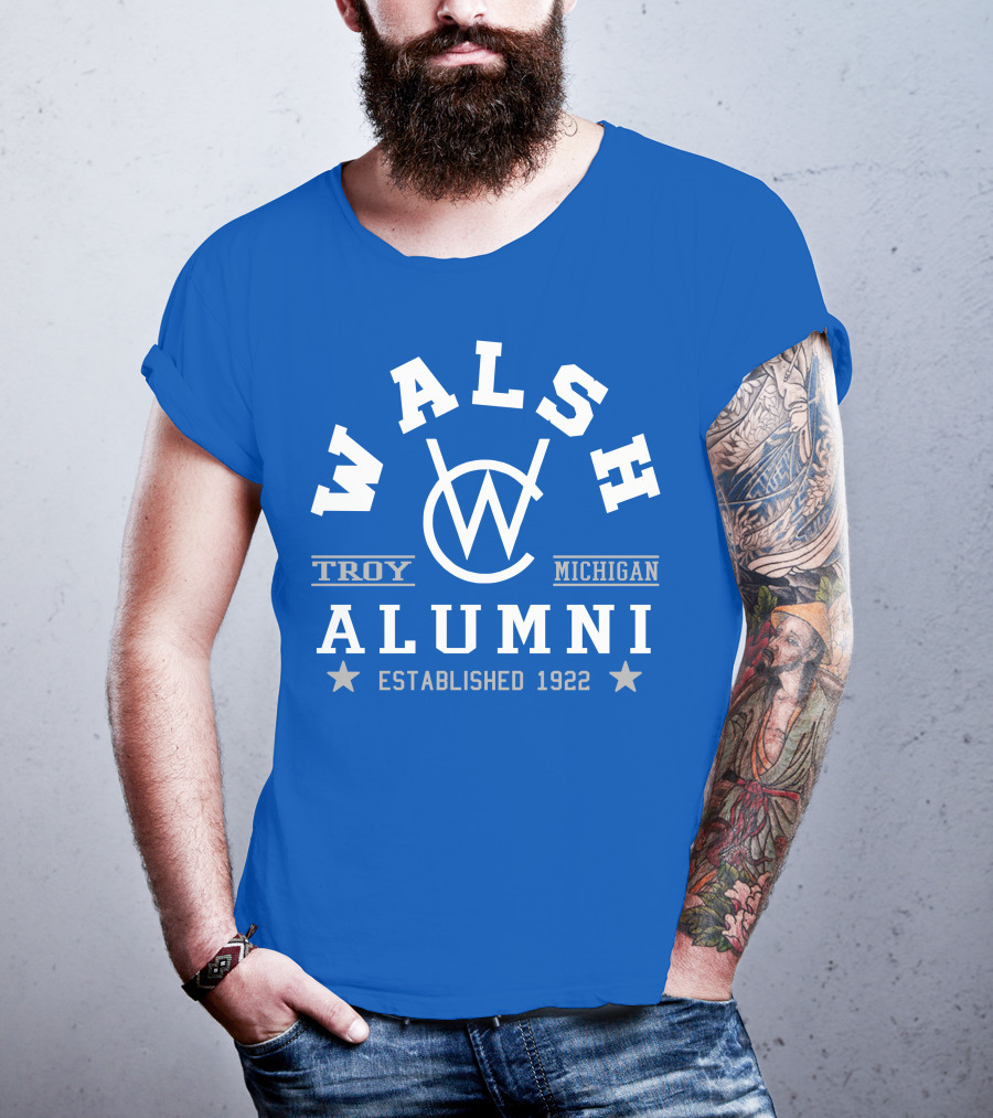 Walsh College Alumni Troy Michigan Established 1922 T-Shirt